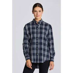 KOŠILE GANT D2. RELAXED CHECK FLANNEL SHIRT modrá 38