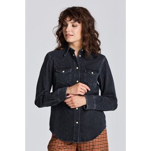 KOŠILE GANT D1. REGULAR DENIM SHIRT černá 42