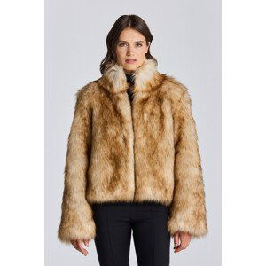 BUNDA GANT D2. FAUX FUR CROPPED JACKET bílá S