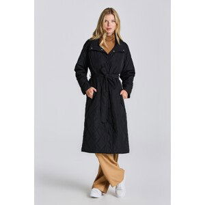 KABÁT GANT D1. QUILTED COAT černá M