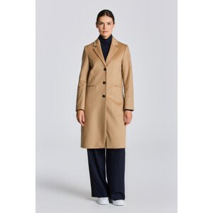 KABÁT GANT D1. WOOL BLEND TAILORED COAT hnědá XS