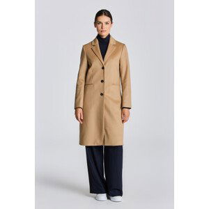 KABÁT GANT D1. WOOL BLEND TAILORED COAT hnědá L