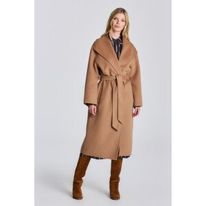 KABÁT GANT D1. HANDSTITCHED BELTED COAT hnědá XL