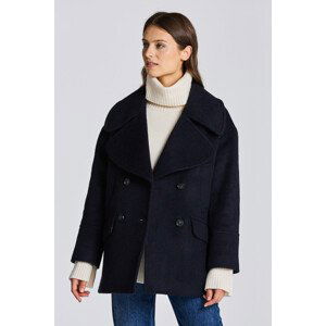 BUNDA GANT D2. OVERSIZED PEACOAT modrá XS