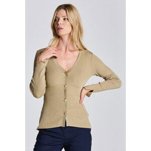 SVETR GANT D2. RIB CARDIGAN TOP žlutá S