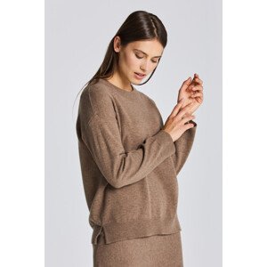 SVETR GANT D1. SUPERFINE LAMBSWOOL C-NECK hnědá XS