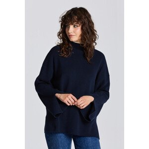 SVETR GANT D1. RIB MOCK NECK SWEATER modrá S