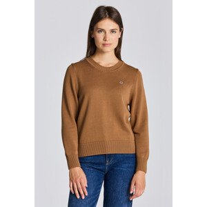 SVETR GANT ICON G COTTON C-NECK hnědá XS