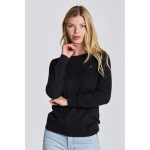 SVETR GANT D1. COTTON CASHMERE C-NECK černá L