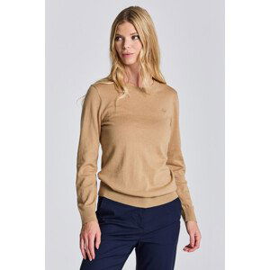 SVETR GANT D1. COTTON CASHMERE C-NECK hnědá XS