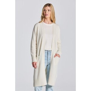 SVETR GANT D2. LONG WOOL CARDIGAN bílá S