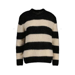 SVETR GANT D1. MOHAIR STRIPED C-NECK černá S