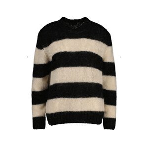 SVETR GANT D1. MOHAIR STRIPED C-NECK černá M