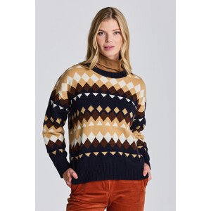 SVETR GANT D2. FAIRISLE C-NECK modrá M