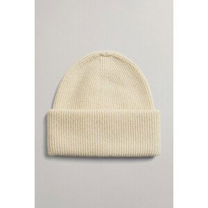 ČEPICE GANT D2. RIB KNIT BEANIE bílá None