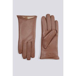 RUKAVICE GANT LEATHER GLOVES hnědá S