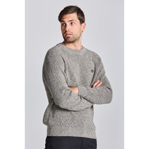 SVETR GANT D2. TWISTED COTTON C-NECK šedá 4XL