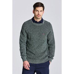 SVETR GANT D2. TWISTED COTTON C-NECK zelená S