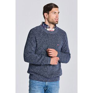 SVETR GANT D2. TWISTED COTTON C-NECK modrá S