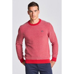 SVETR GANT D1. LIGHT TEXTURE C-NECK červená XL