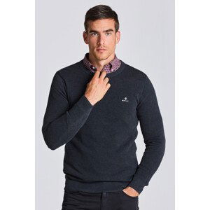 SVETR GANT COTTON PIQUE C-NECK šedá M