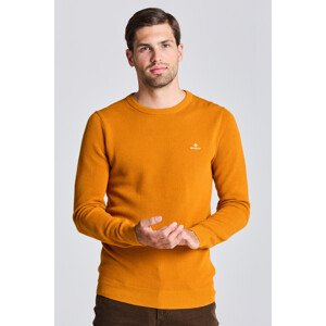 SVETR GANT COTTON PIQUE C-NECK oranžová S