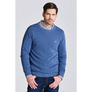 SVETR GANT COTTON PIQUE C-NECK modrá S