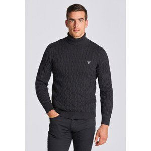 ROLÁK GANT COTTON CABLE TURTLE NECK šedá XXL