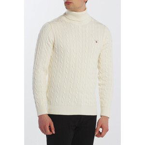 ROLÁK GANT COTTON CABLE TURTLE NECK bílá XL