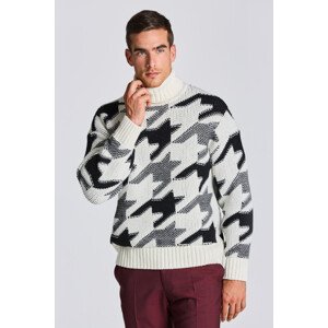 ROLÁK GANT D1. HOUNDSTOOTH ROLLNECK bílá XXL