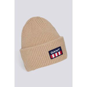 ČEPICE GANT UNISEX. GANT RETRO LOGO BEANIE hnědá None