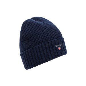 ČEPICE GANT UNISEX. WOOL LINED BEANIE modrá None