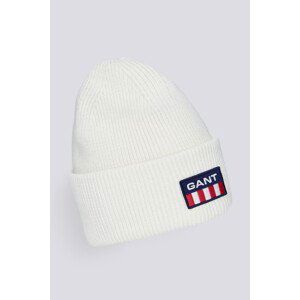 ČEPICE GANT UNISEX. RETRO SHIELD BEANIE bílá None