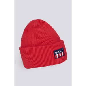 ČEPICE GANT UNISEX. RETRO SHIELD BEANIE červená None