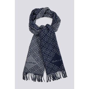 ŠÁLA GANT D2. ICON G WOOL SCARF modrá None