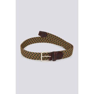 OPASEK GANT D1. PATTERNED ELASTIC BRAID BELT hnědá 95