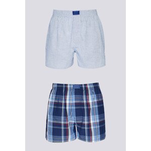 SPODNÍ PRÁDLO GANT WOVEN BOXER SHORTS 2-PACK modrá S