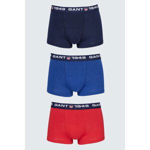 SPODNÍ PRÁDLO GANT RETRO SHIELD TRUNK 3-PACK modrá XL