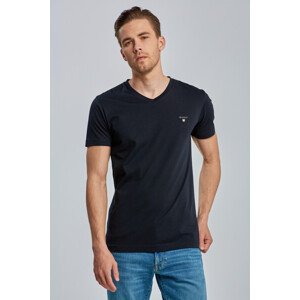 TRIČKO GANT ORIGINAL SLIM V-NECK T-SHIRT černá S