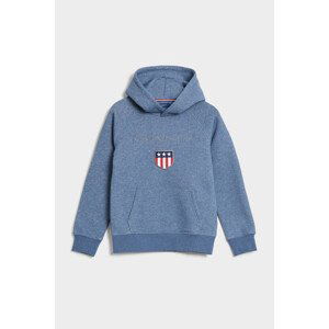 MIKINA GANT SHIELD HOODIE modrá 158/164