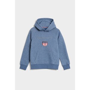 MIKINA GANT SHIELD HOODIE modrá 176