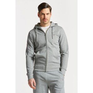 MIKINA GANT D1. THE ORIGINAL FULL ZIP HOODIE šedá S