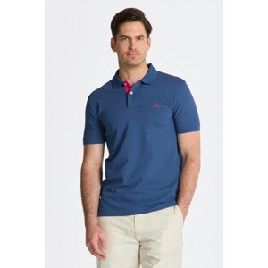 POLOKOŠILE GANT CONTRAST COLLAR PIQUE SS RUGGER modrá S