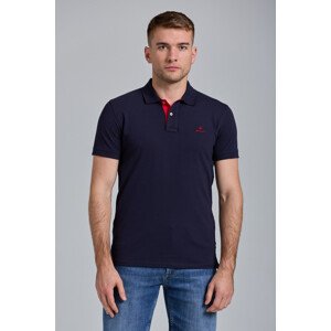 POLOKOŠILE GANT CONTRAST COLLAR PIQUE SS RUGGER modrá XXL