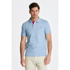 POLOKOŠILE GANT CONTRAST COLLAR PIQUE SS RUGGER modrá S