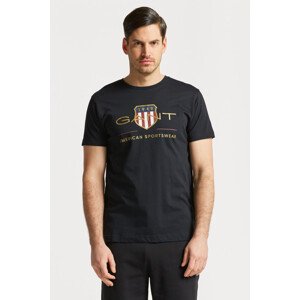 TRIČKO GANT D2. ARCHIVE SHIELD SS T-SHIRT černá M