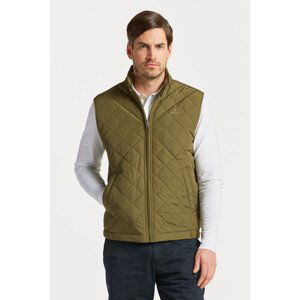 VESTA GANT D1. QUILTED WINDCHEATER VEST zelená M