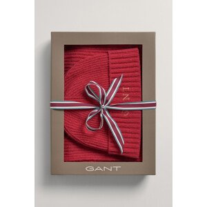 SET ČEPICE A ŠÁLA GANT D1. SCARF BEANIE GIFT BOX červená None