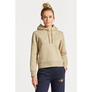 MIKINA GANT REG TONAL SHIELD HOODIE hnědá XS