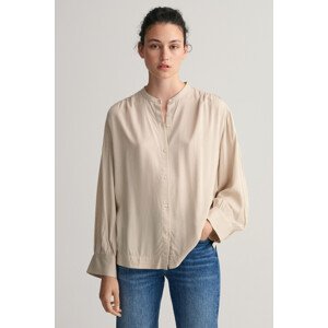 KOŠILE GANT D1. REL WIDE CUFF BLOUSE hnědá 38